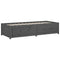 vidaXL Day Bed without Mattress Grey 90x200 cm Solid Wood Pine