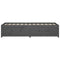 vidaXL Day Bed without Mattress Grey 90x200 cm Solid Wood Pine
