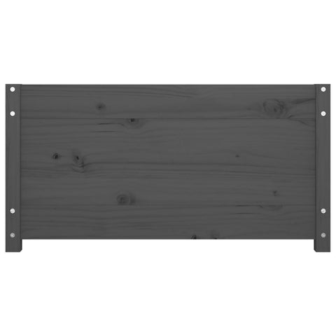 vidaXL Day Bed without Mattress Grey 90x200 cm Solid Wood Pine