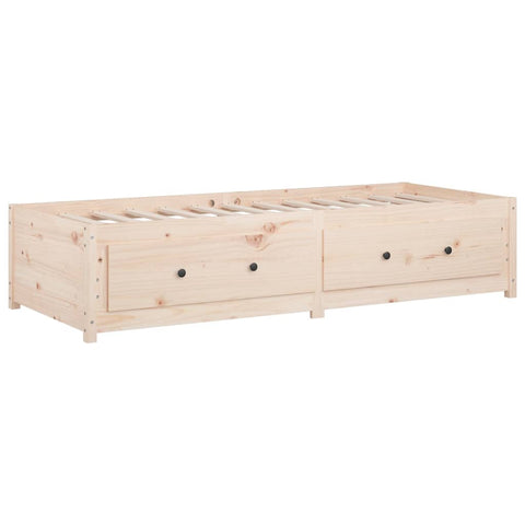vidaXL Day Bed without Mattress 90x190 cm Single Single Solid Wood Pine