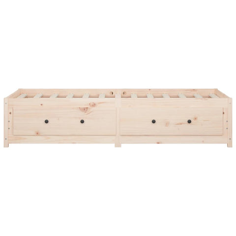 vidaXL Day Bed without Mattress 90x190 cm Single Single Solid Wood Pine