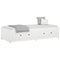 vidaXL Day Bed without Mattress White 75x190 cm Small Single  Solid Wood Pine