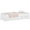 vidaXL Day Bed without Mattress White 75x190 cm Small Single  Solid Wood Pine