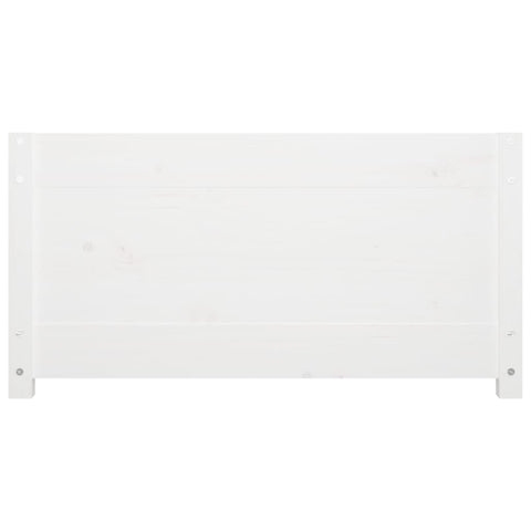 vidaXL Day Bed without Mattress White 75x190 cm Small Single  Solid Wood Pine