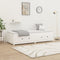 vidaXL Day Bed without Mattress White 75x190 cm Small Single  Solid Wood Pine