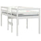 vidaXL High Sleeper Bed without Mattress White 90x200 cm Solid Wood Pine