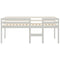 vidaXL High Sleeper Bed without Mattress White 90x200 cm Solid Wood Pine