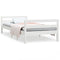 vidaXL Bed Frame without Mattress White 80x200 cm Solid Wood Pine