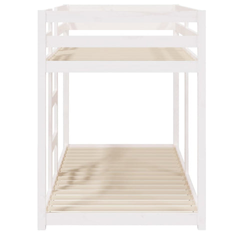 vidaXL Bunk Bed without Mattress White 80x200 cm Solid Wood Pine