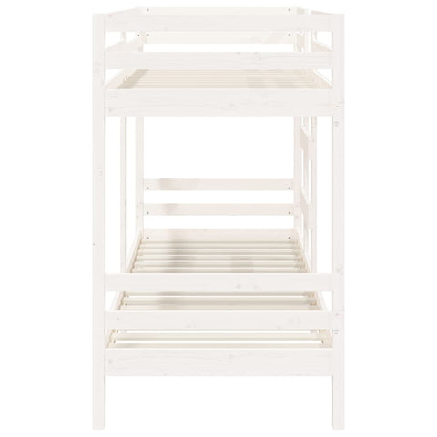 vidaXL Bunk Bed without Mattress White 90x200 cm Solid Wood Pine