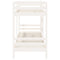 vidaXL Bunk Bed without Mattress White 90x200 cm Solid Wood Pine