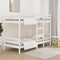 vidaXL Bunk Bed without Mattress White 90x200 cm Solid Wood Pine