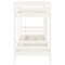 vidaXL Bunk Bed without Mattress White 80x200 cm Solid Wood Pine