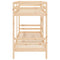 vidaXL Bunk Bed without Mattress 90x190 cm Single Solid Wood Pine
