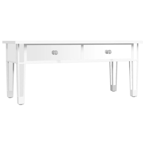 vidaXL Mirrored Coffee Table 106x45x45 cm Engineered Wood and Glass