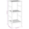 vidaXL Bathroom Shelf 35.5x35.5x79 cm Solid Wood Walnut
