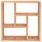 vidaXL Wall Shelf 49x15x49 cm Solid Wood Walnut
