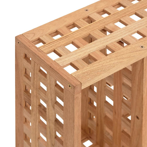 vidaXL Wall Shelf 49x15x49 cm Solid Wood Walnut