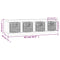 vidaXL Wall Shelf with Baskets 62x18x16 cm Solid Wood Walnut
