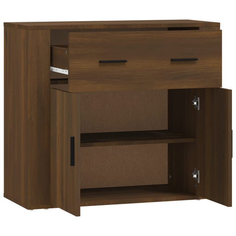 vidaXL Sideboard Brown Oak 80x33x70 cm Engineered Wood