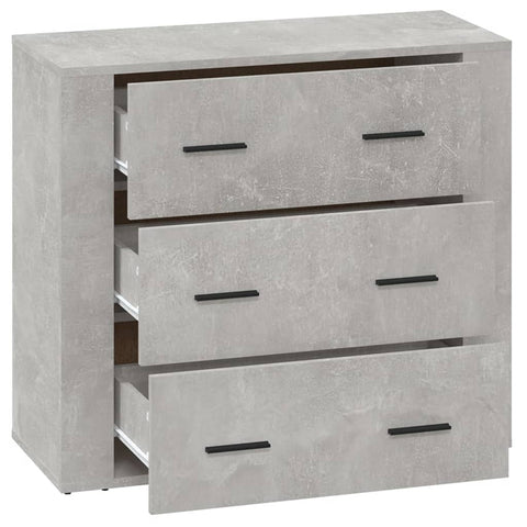 vidaXL Sideboard Concrete Grey 80x33x70 cm Engineered Wood