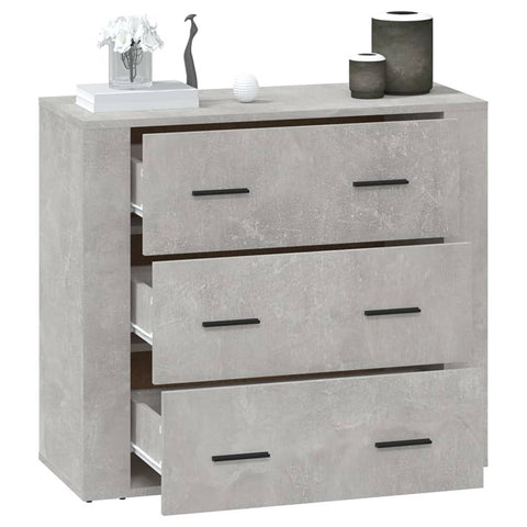 vidaXL Sideboard Concrete Grey 80x33x70 cm Engineered Wood