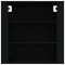 vidaXL Wall Cabinet Black 80x33x80 cm Engineered Wood