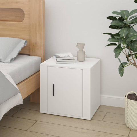 vidaXL Bedside Cabinets 2 pcs White 50x39x47 cm