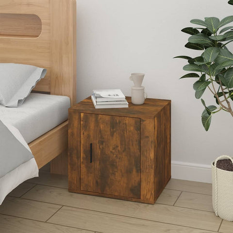 vidaXL Bedside Cabinets 2 pcs Smoked Oak 50x39x47 cm