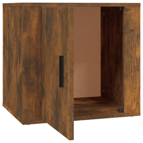vidaXL Bedside Cabinets 2 pcs Smoked Oak 50x39x47 cm