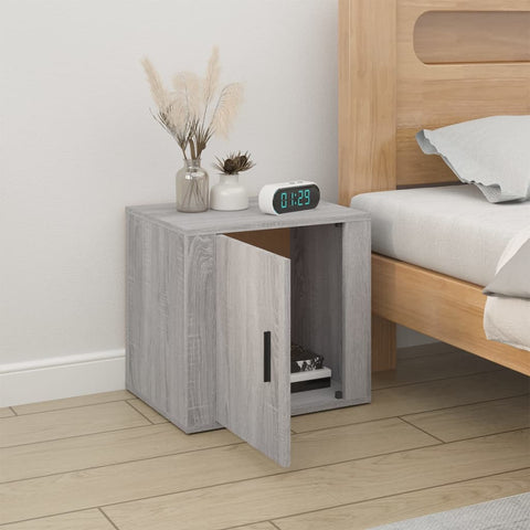 vidaXL Bedside Cabinet Grey Sonoma 50x39x47 cm