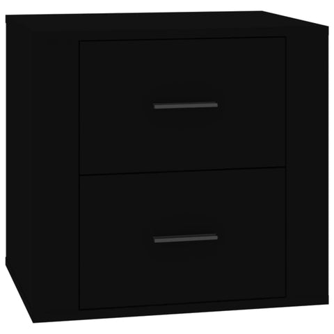 vidaXL Bedside Cabinet Black 50x39x47 cm