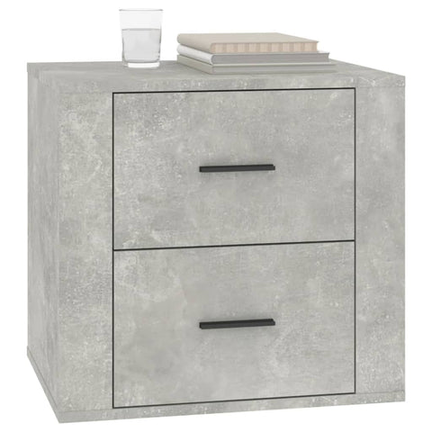 vidaXL Bedside Cabinet Concrete Grey 50x39x47 cm