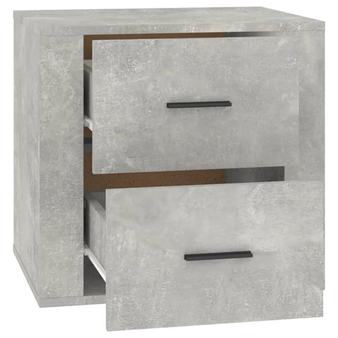 vidaXL Bedside Cabinet Concrete Grey 50x39x47 cm