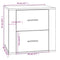 vidaXL Bedside Cabinet Smoked Oak 50x39x47 cm