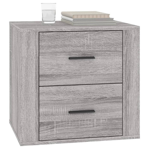 vidaXL Bedside Cabinet Grey Sonoma 50x39x47 cm