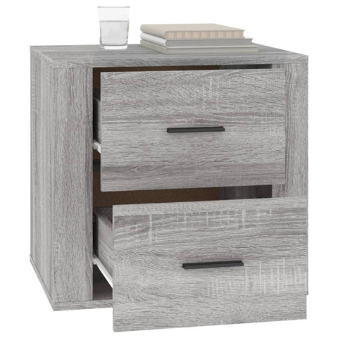 vidaXL Bedside Cabinet Grey Sonoma 50x39x47 cm