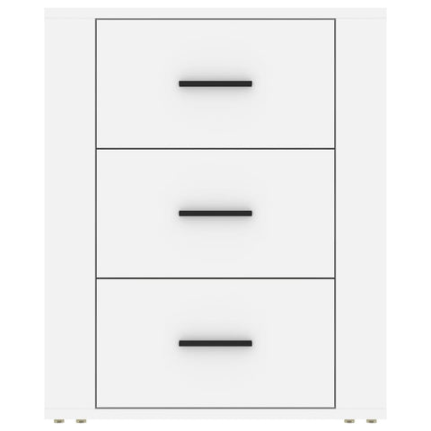 vidaXL Bedside Cabinet White 50x36x60 cm Engineered Wood