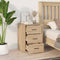 vidaXL Bedside Cabinet Sonoma Oak 50x36x60 cm Engineered Wood