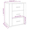 vidaXL Bedside Cabinet Sonoma Oak 50x36x60 cm Engineered Wood