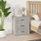 vidaXL Bedside Cabinet Concrete Grey 50x36x60 cm Engineered Wood