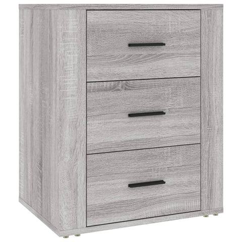 vidaXL Bedside Cabinet Grey Sonoma 50x36x60 cm Engineered Wood