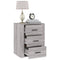 vidaXL Bedside Cabinet Grey Sonoma 50x36x60 cm Engineered Wood
