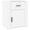 vidaXL Bedside Cabinet White 50x36x60 cm Engineered Wood
