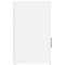 vidaXL Bedside Cabinet White 50x36x60 cm Engineered Wood