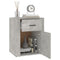 vidaXL Bedside Cabinet Concrete Grey 50x36x60 cm Engineered Wood