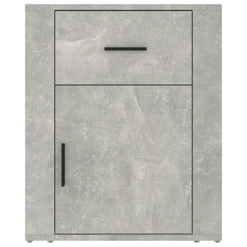 vidaXL Bedside Cabinet Concrete Grey 50x36x60 cm Engineered Wood
