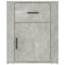 vidaXL Bedside Cabinet Concrete Grey 50x36x60 cm Engineered Wood