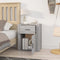 vidaXL Bedside Cabinet Grey Sonoma 50x36x60 cm Engineered Wood