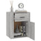vidaXL Bedside Cabinet Grey Sonoma 50x36x60 cm Engineered Wood